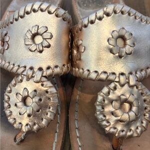 Jack Rogers Rose Gold Braided Sandals